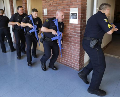 Methuen Police drill
