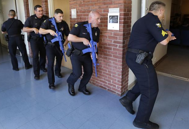 Methuen Police drill